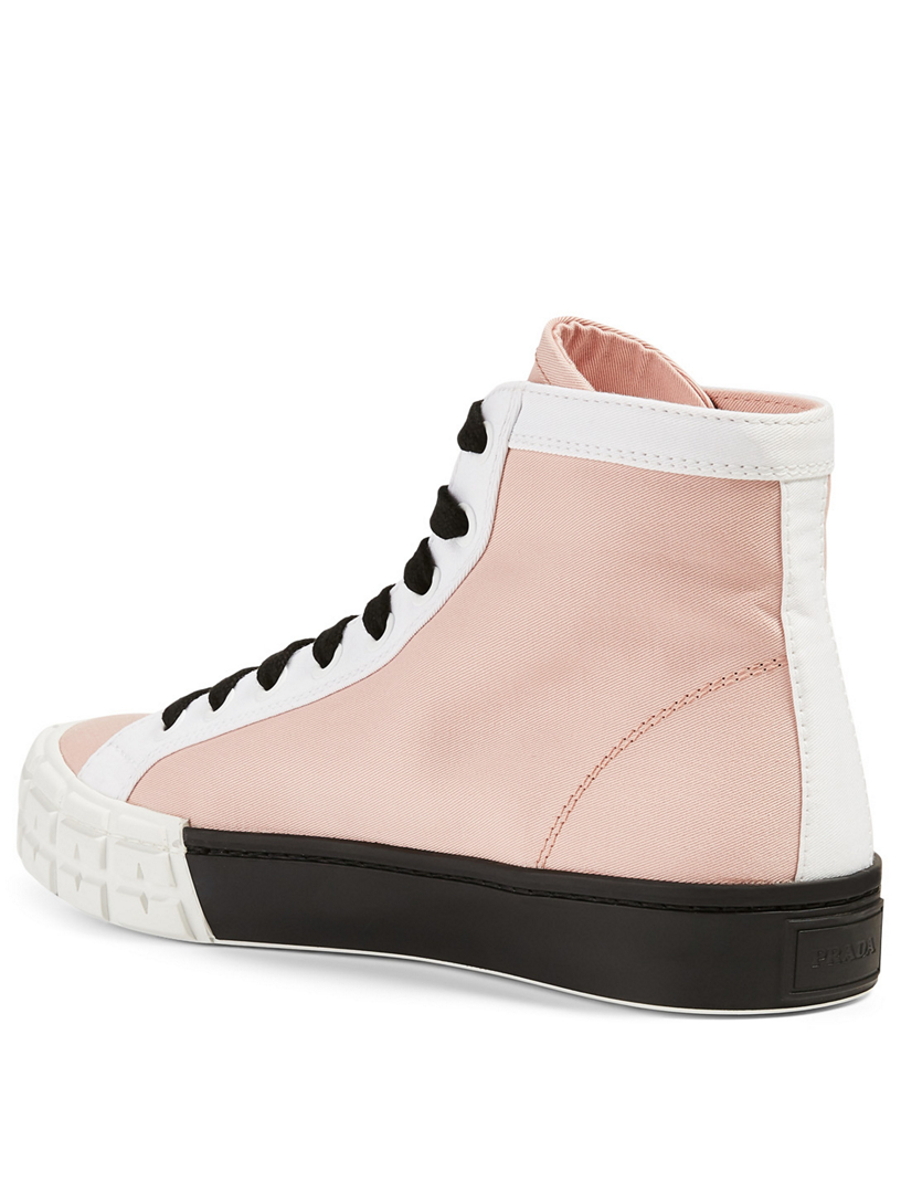 prada pink high tops