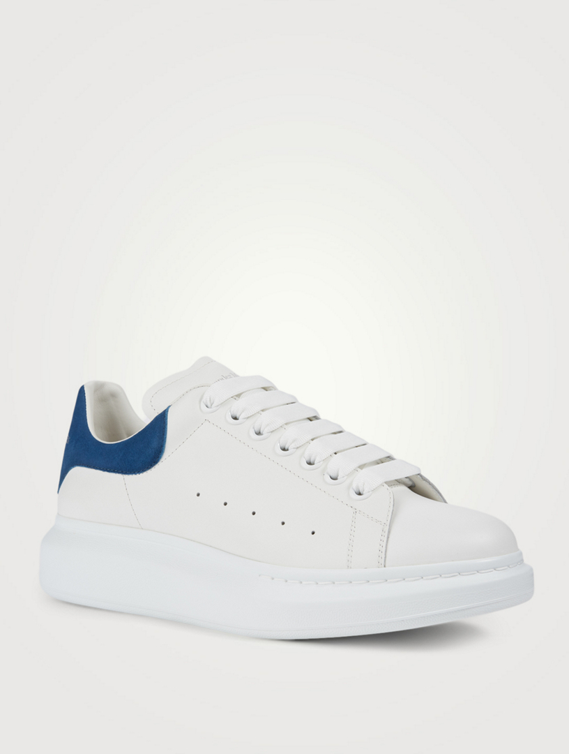 alexander mcqueen oversized triple strap leather sneakers