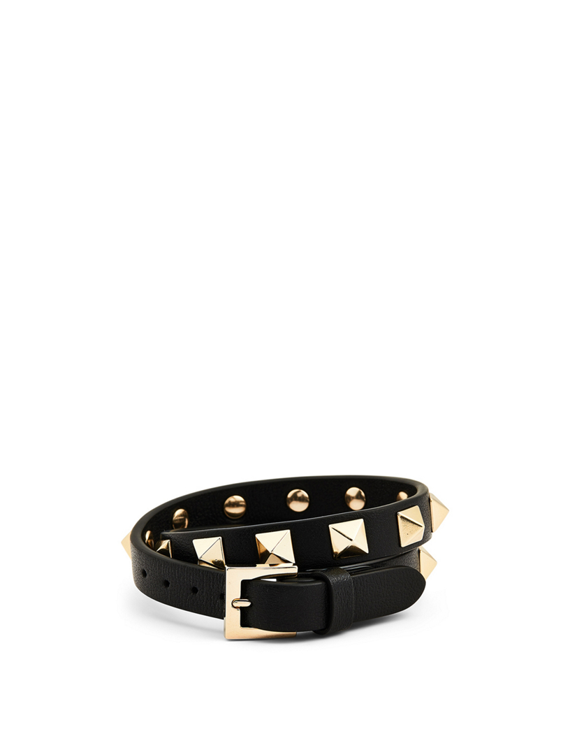 VALENTINO Rockstud Double Leather Bracelet Holt Renfrew Canada