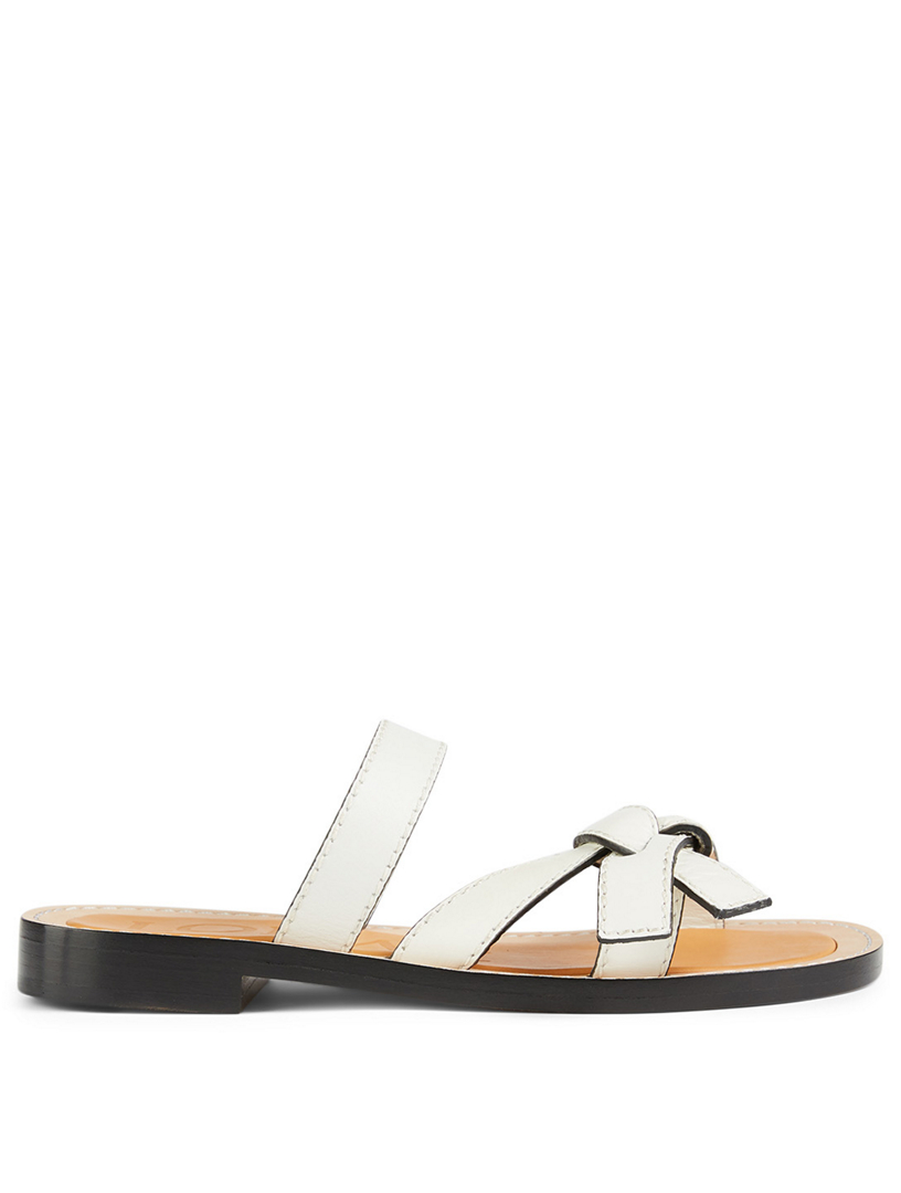 loewe gate leather sandals