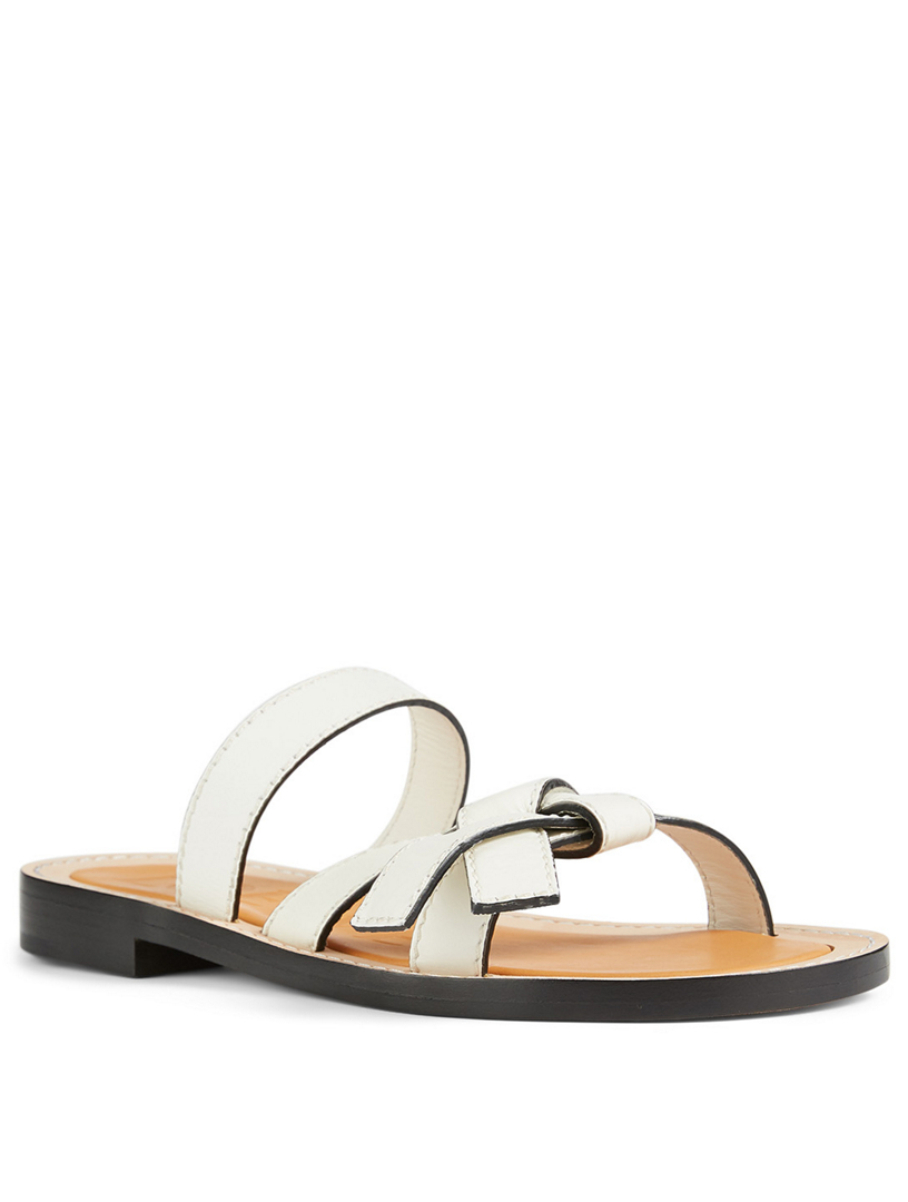 loewe gate leather sandals