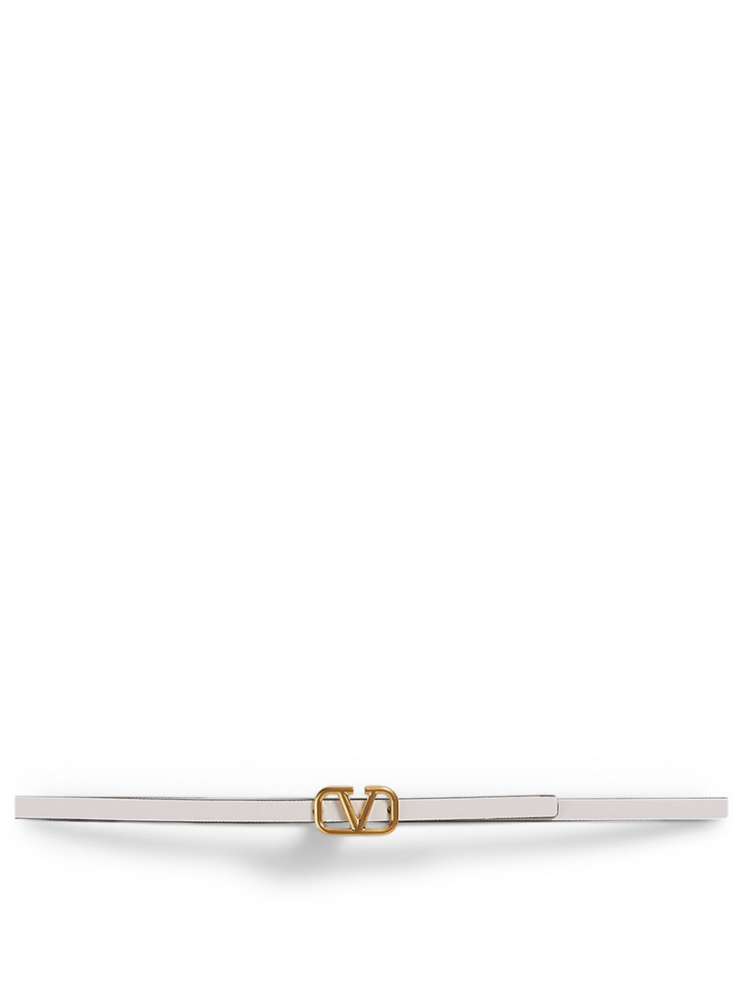 white valentino belt
