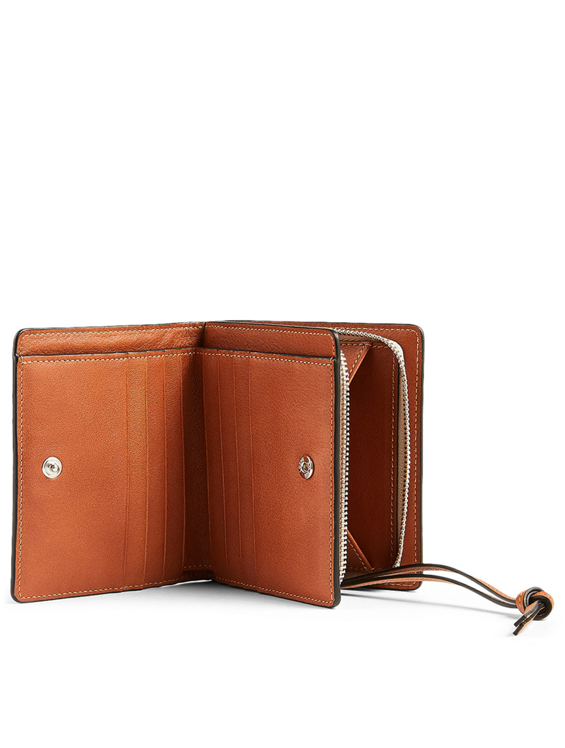 LOEWE Brand Leather Compact Zip Wallet Holt Renfrew