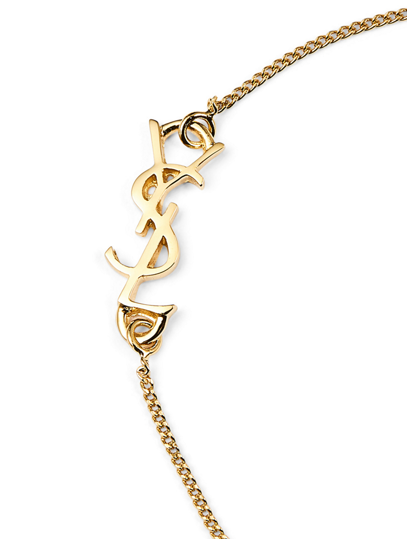 SAINT LAURENT Small YSL Monogram Chain Bracelet | Holt Renfrew Canada