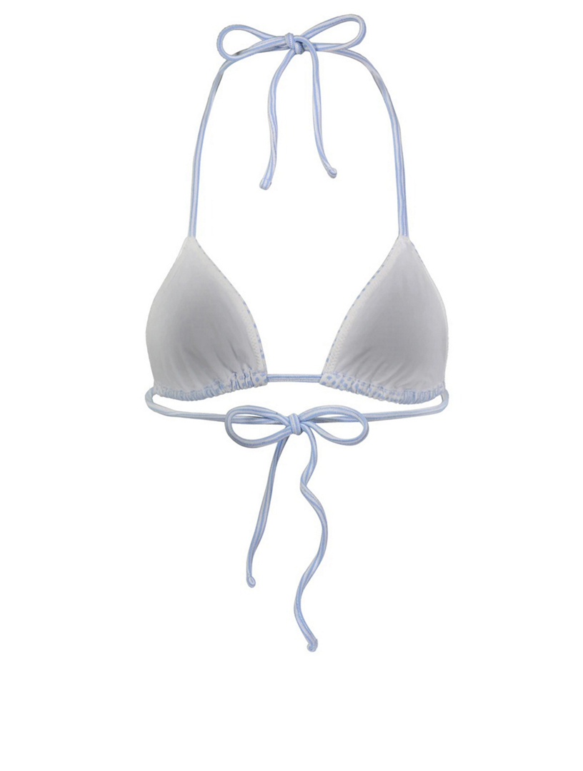 LEMLEM Semira Sky Triangle String Bikini Top | Holt Renfrew Canada