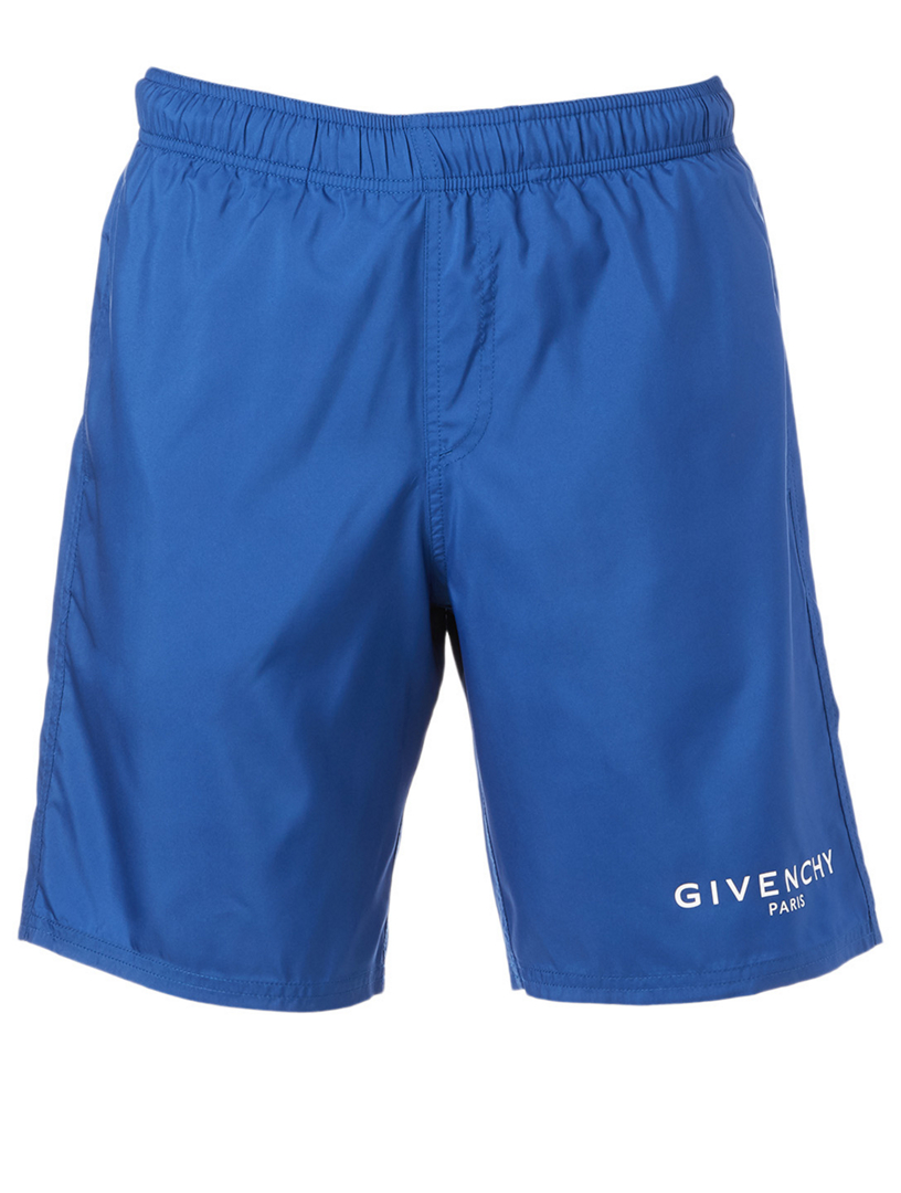blue givenchy swim shorts