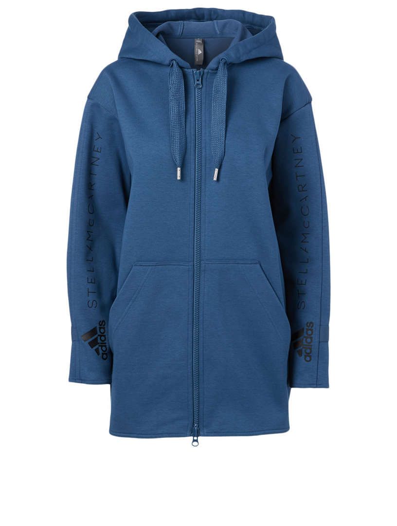 adidas blue zip up hoodie