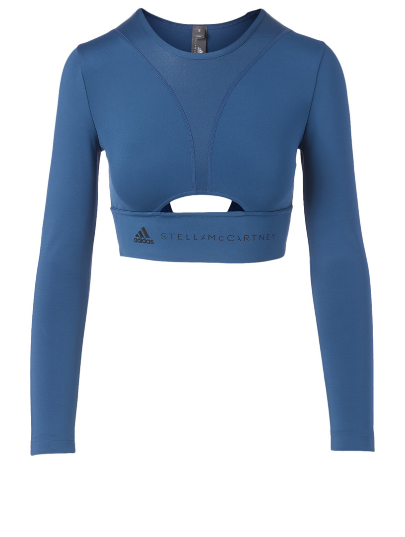 adidas women's long sleeve crop top