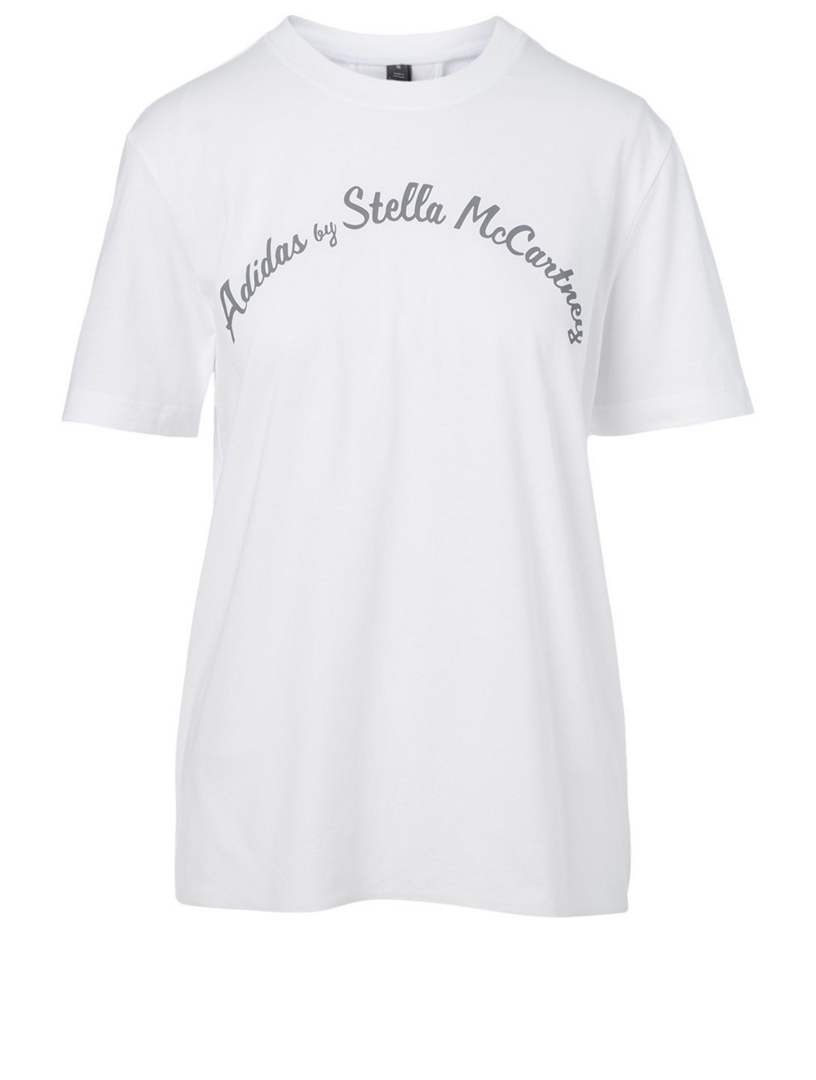 ADIDAS BY STELLA MCCARTNEY Tee-shirt ajouré à logo Femmes Blanc