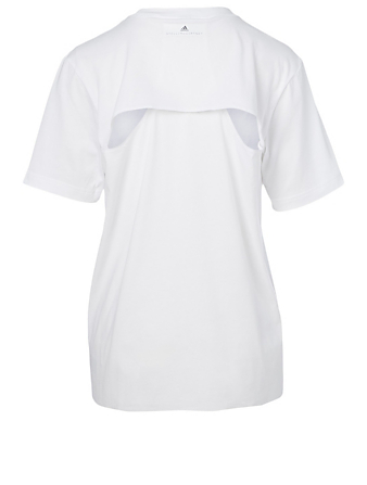 ADIDAS BY STELLA MCCARTNEY Tee-shirt ajouré à logo Femmes Blanc
