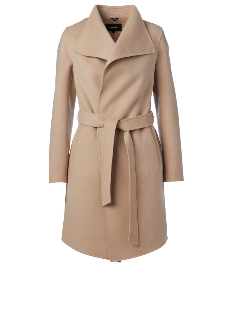 Mackage laila best sale wool wrap coat