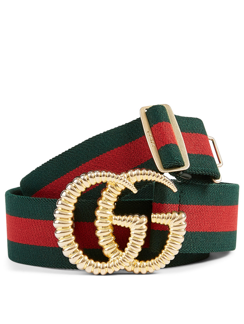 gucci elastic web belt