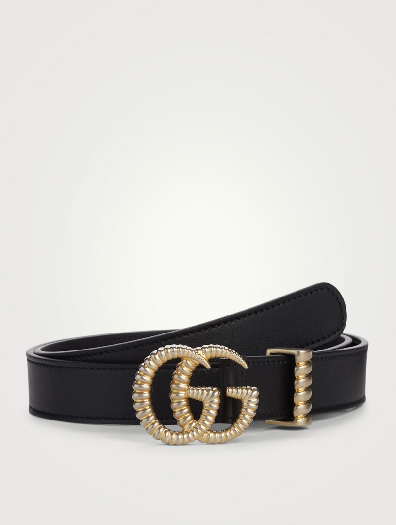 GUCCI Leather Belt With Torchon Double G Buckle | Holt Renfrew