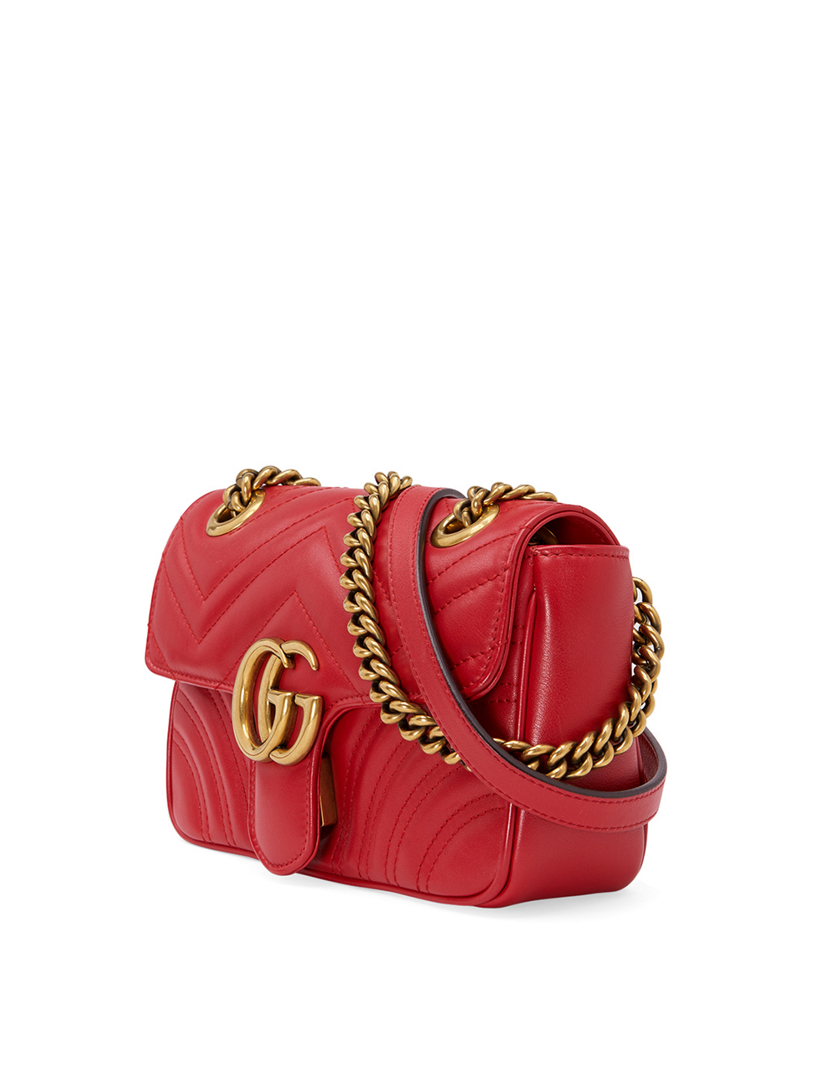 GUCCI Mini GG Marmont Leather Chain Shoulder Bag | Holt Renfrew