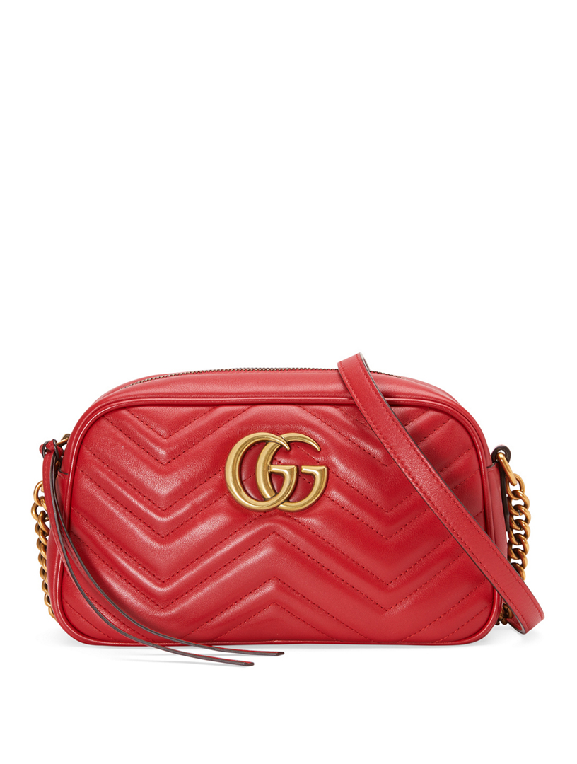 gucci marmont leather shoulder bag