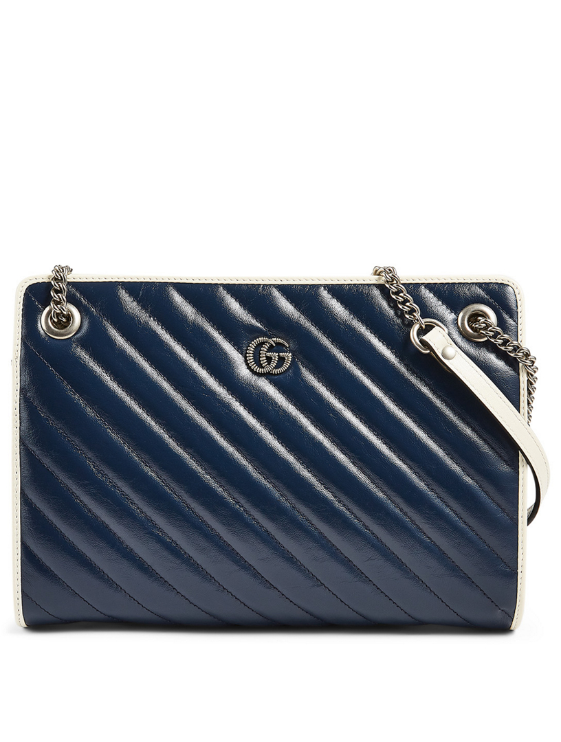gucci gg marmont leather shoulder bag