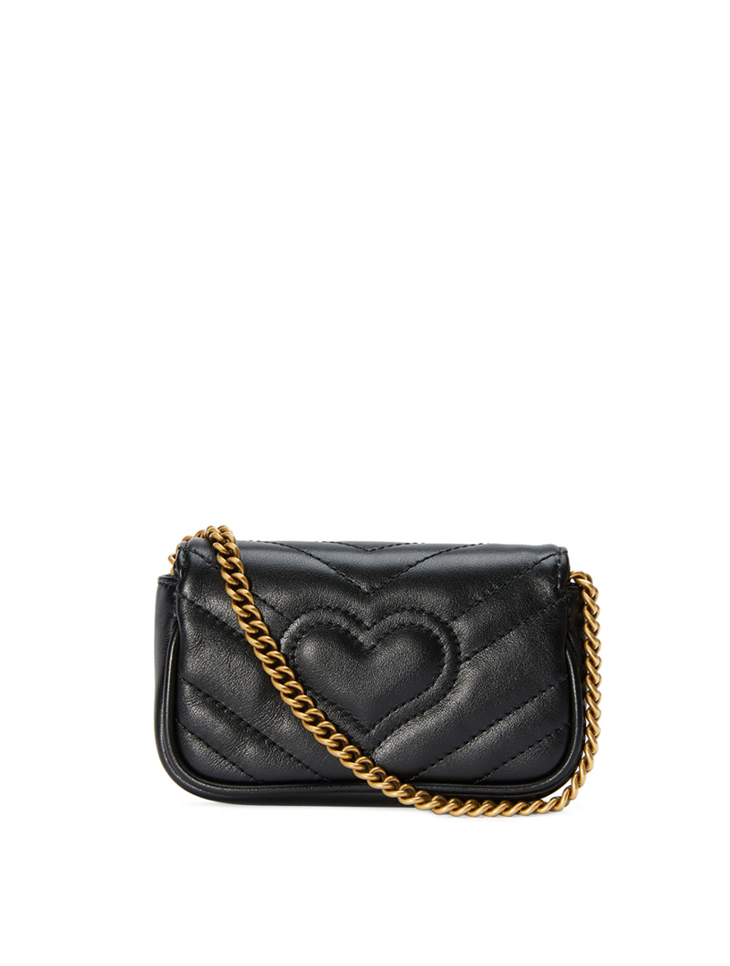 gucci marmont black leather bag