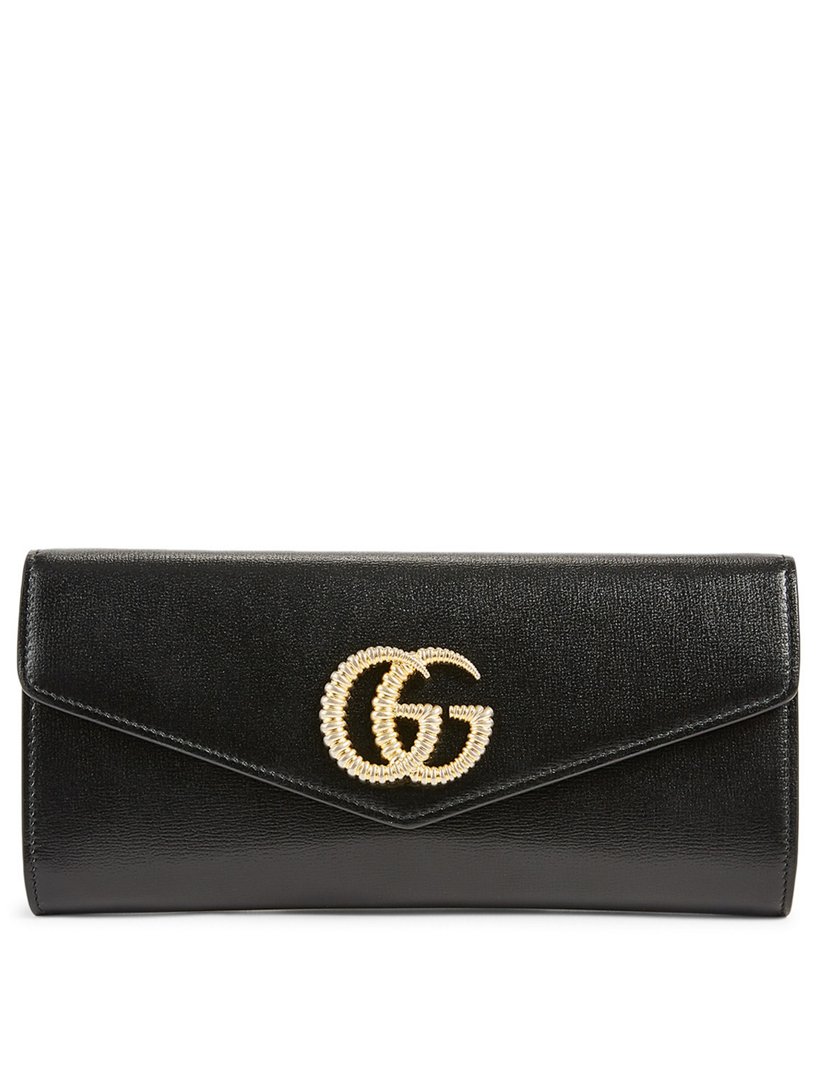 gucci leather clutch