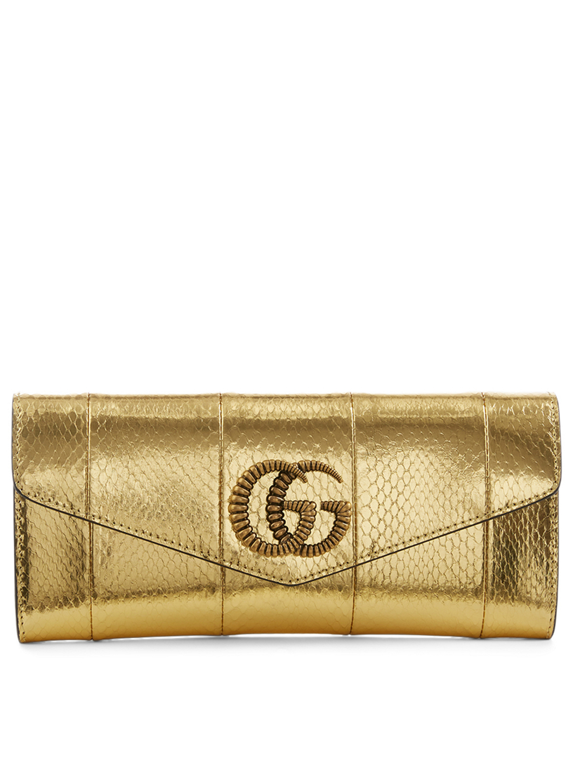 gold metallic clutch