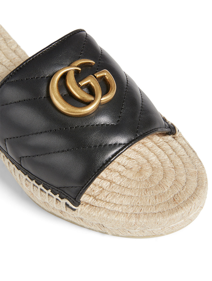 leather espadrille sandals