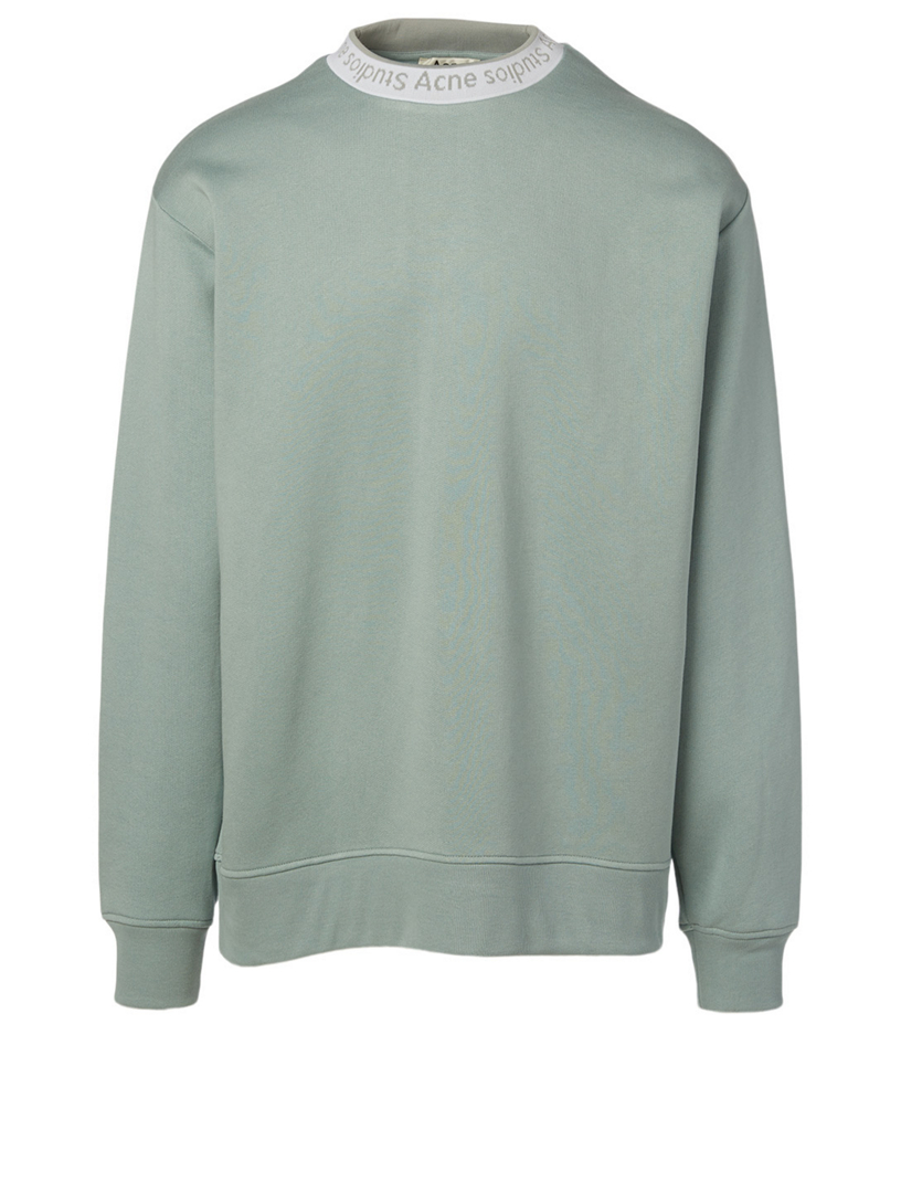 acne studios neck logo sweatshirt