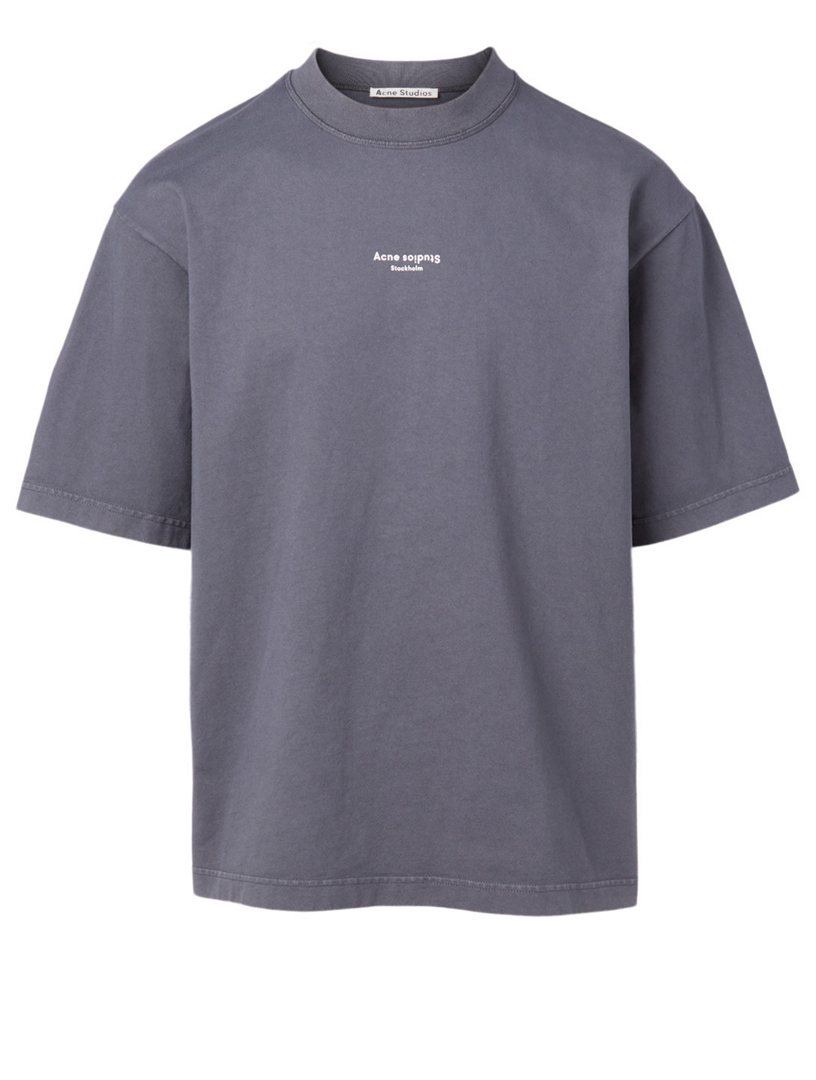 ACNE STUDIOS Cotton T-Shirt With Logo Stamp | Holt Renfrew Canada