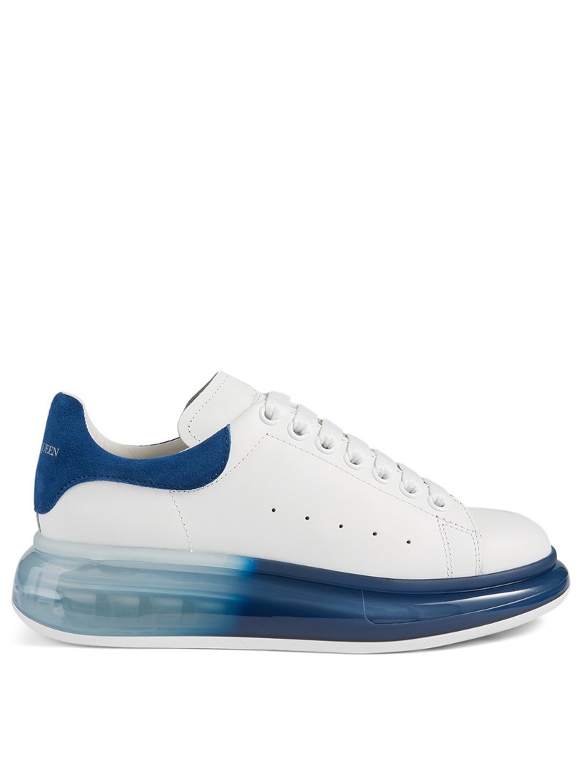 alexander mcqueen oversized triple strap leather sneakers