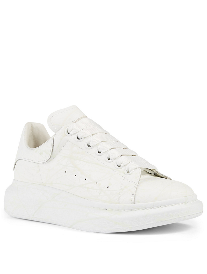 alexander mcqueen oversized leather sneakers
