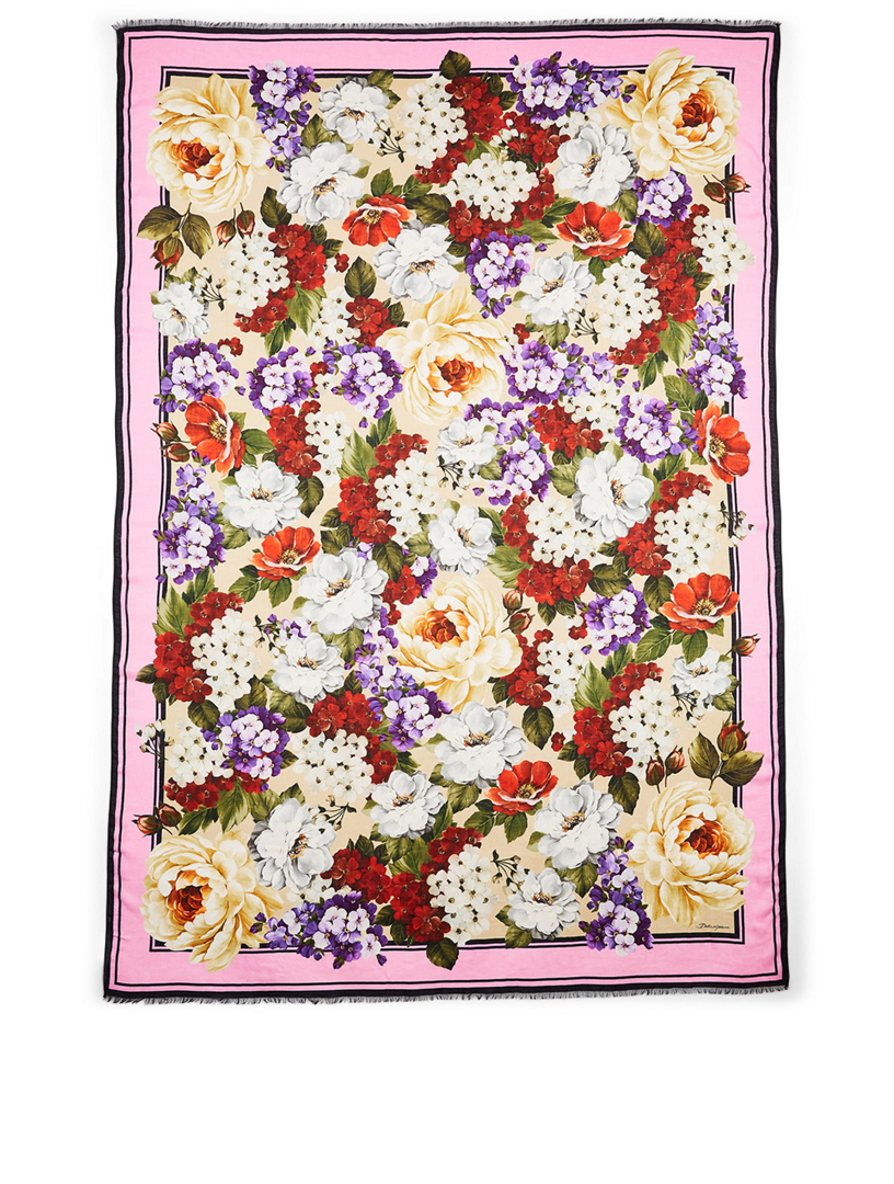 DOLCE & GABBANA Modal And Cashmere Scarf In Floral Print | Holt Renfrew ...