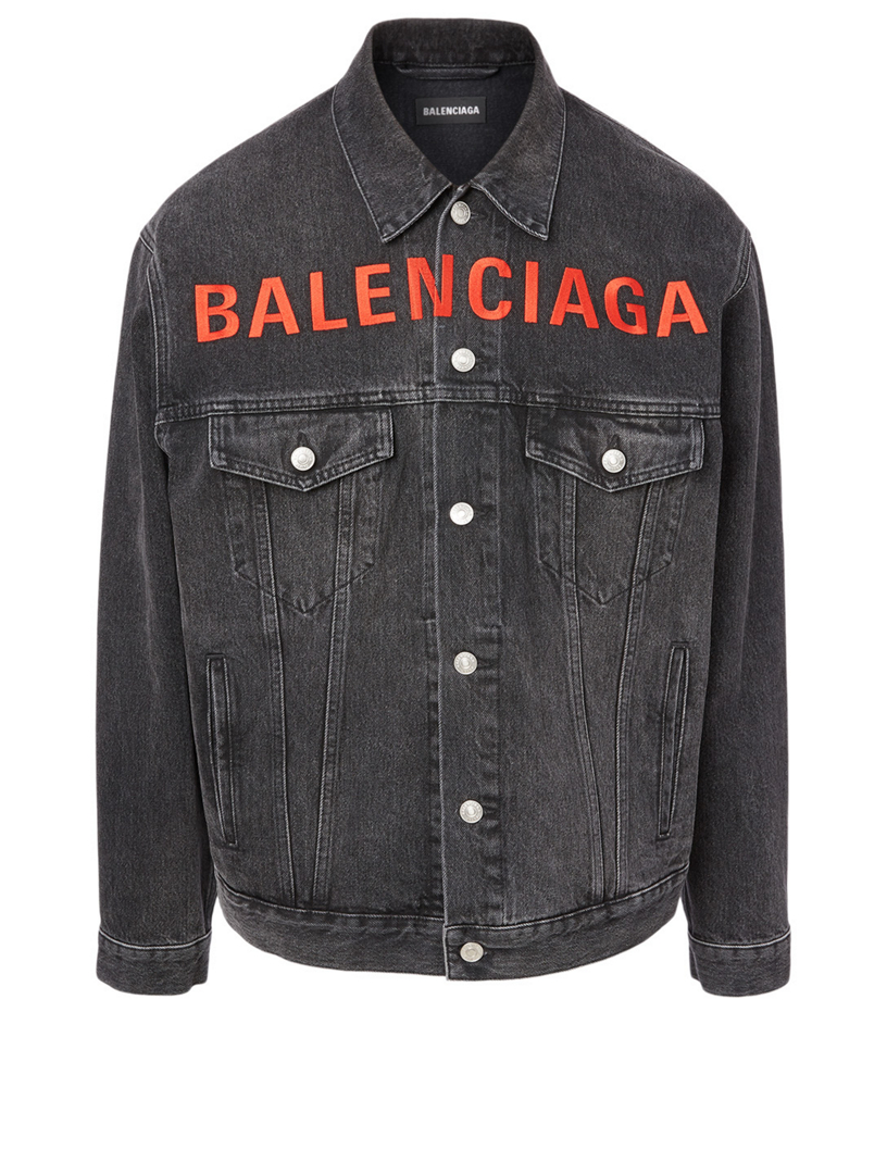 balenciaga boxy denim jacket