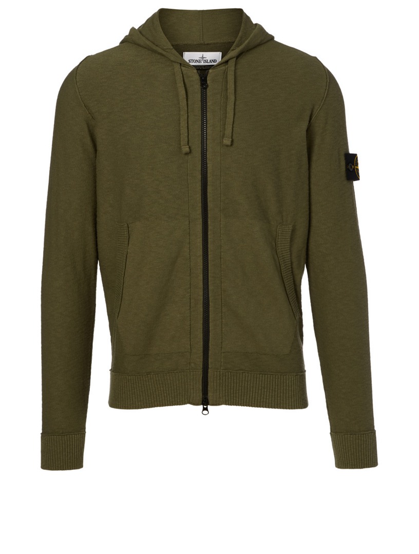 stone island zip hoodie men's