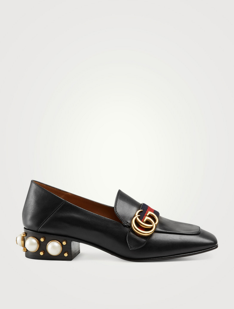 gucci heeled loafer