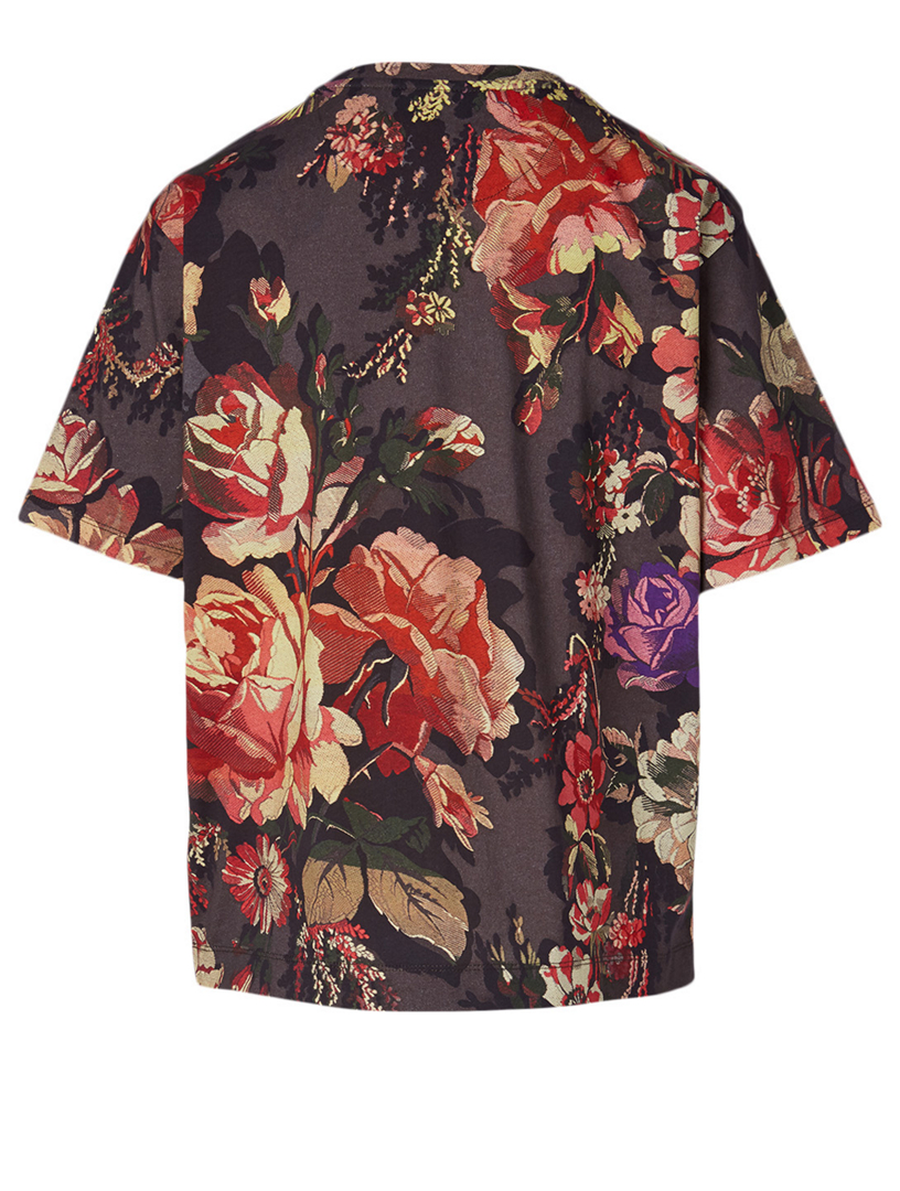 DRIES VAN NOTEN Hoydu Cotton T-Shirt In Floral Print | Holt Renfrew Canada