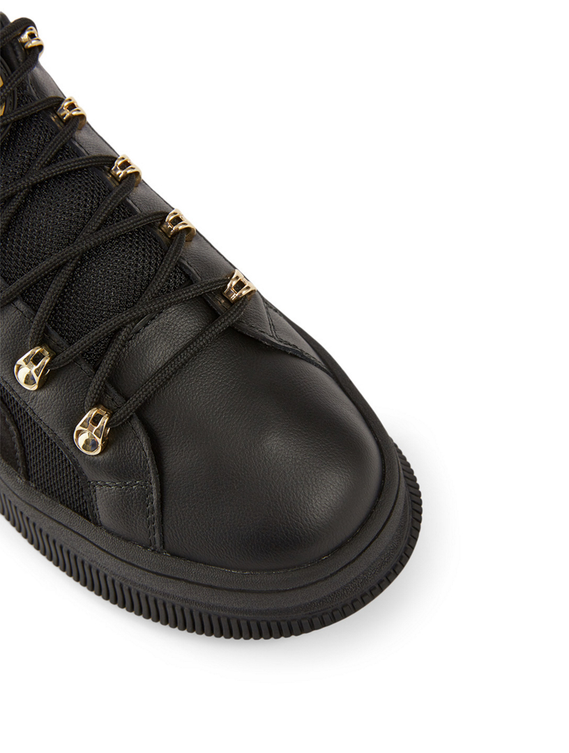 deva leather women's trainers