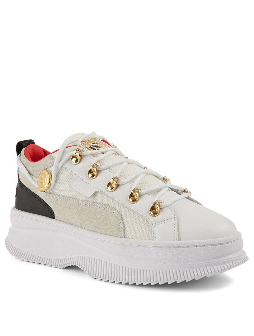 deva leather women's trainers