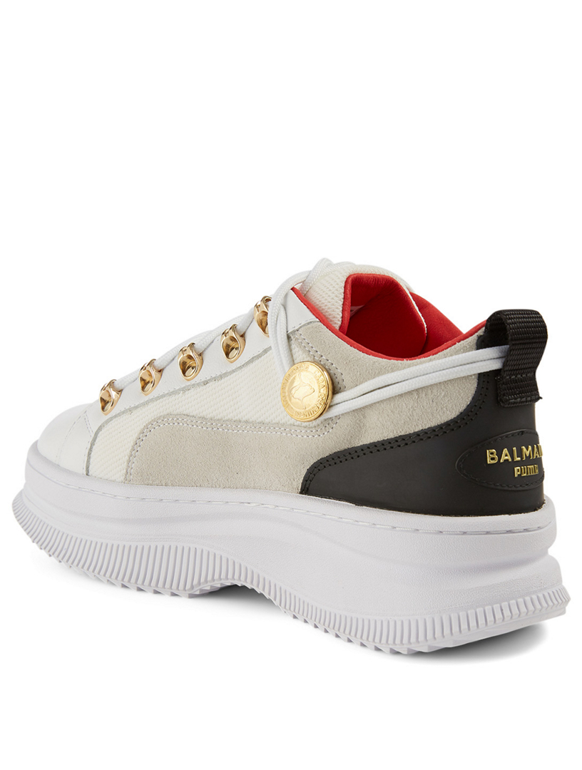 deva leather women's trainers