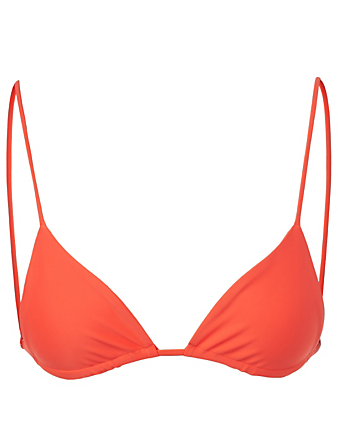 JADE SWIM Haut de bikini triangle Via Femmes Orange