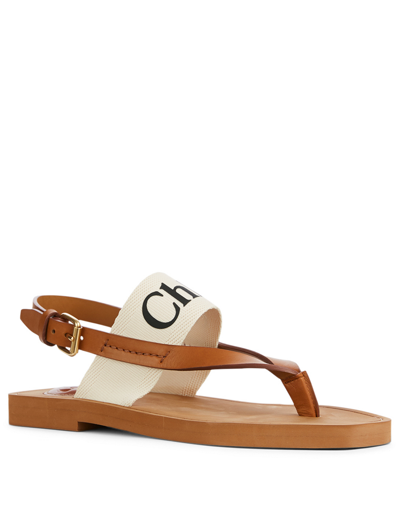 chloe canvas sandals