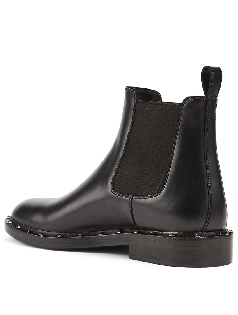 valentino rockstud chelsea boots