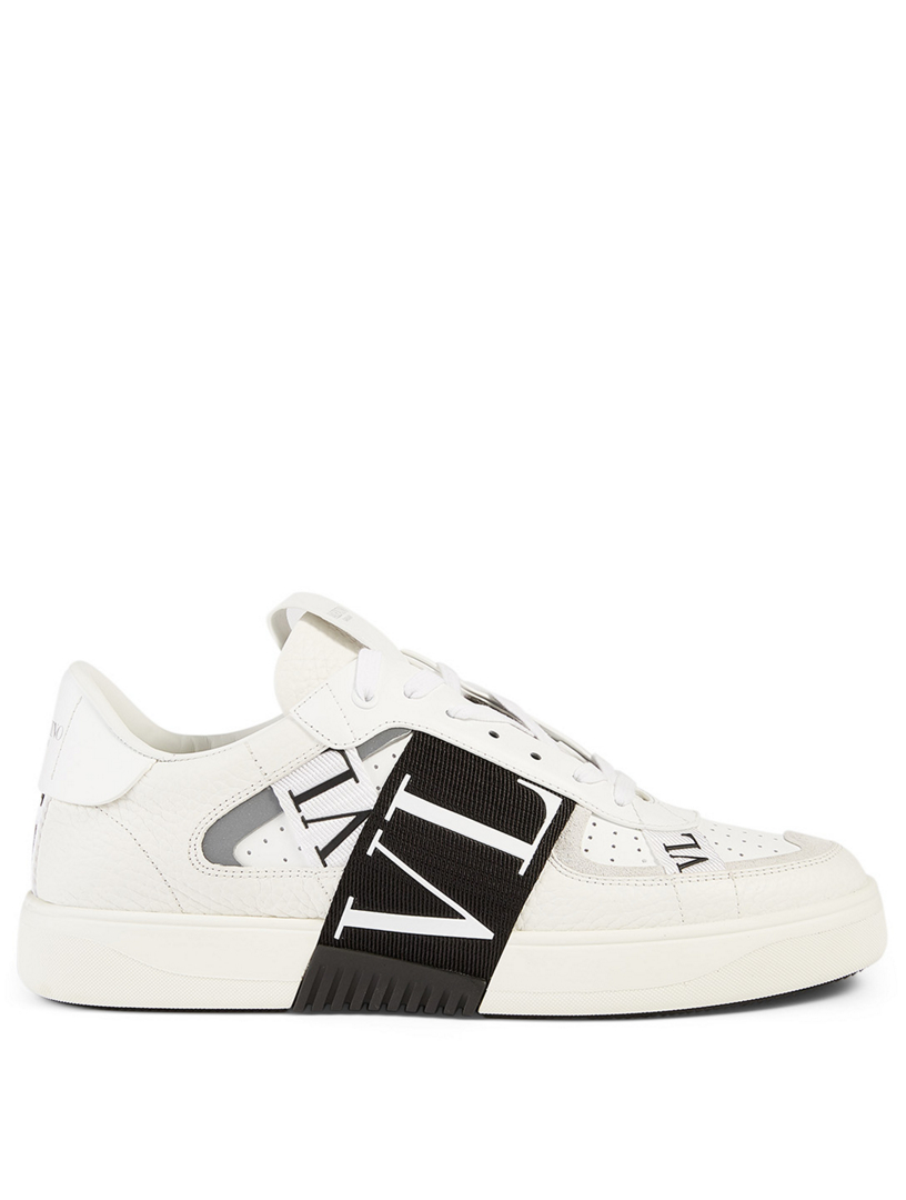 VALENTINO GARAVANI VL7N Leather Sneakers With Bands | Holt Renfrew Canada