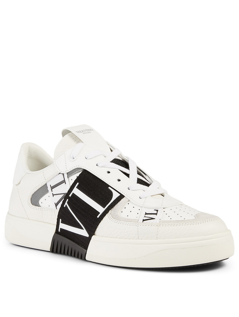 VALENTINO GARAVANI VL7N Leather Sneakers With Bands | Holt Renfrew