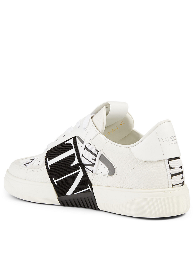 valentino mens black sneakers