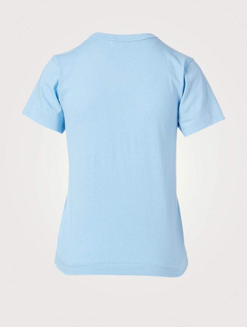 COMME DES GARÇONS PLAY Cotton T-Shirt With Small Heart | Holt Renfrew ...