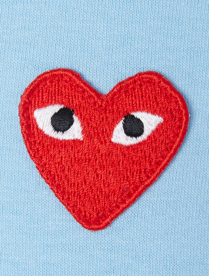 COMME DES GARÇONS PLAY Cotton T-Shirt With Small Heart | Holt Renfrew ...