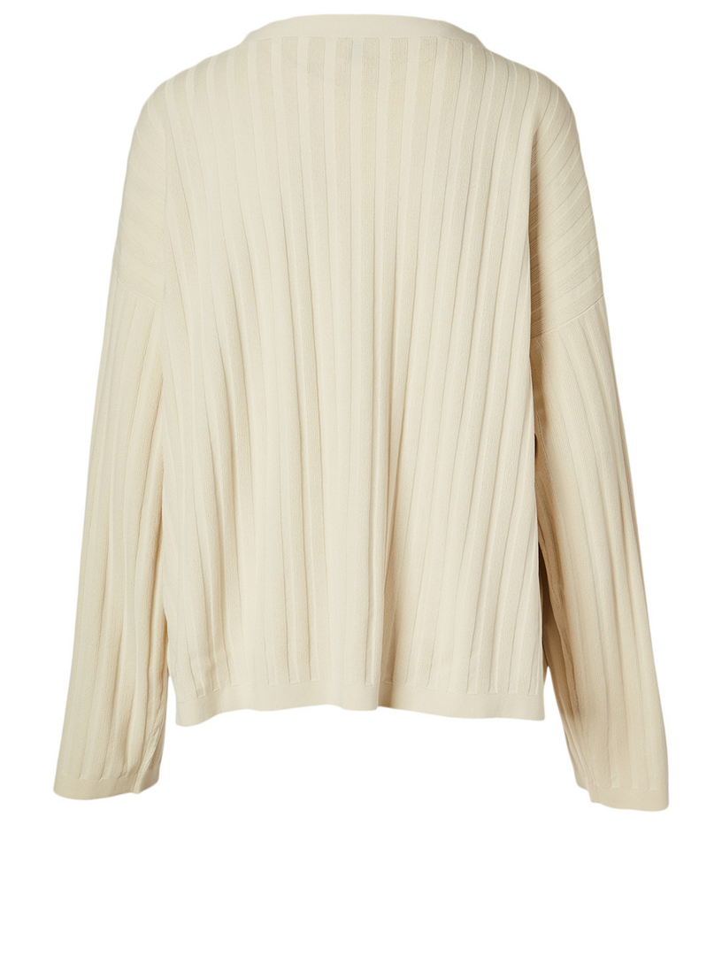 toteme vinci ribbed cardigan