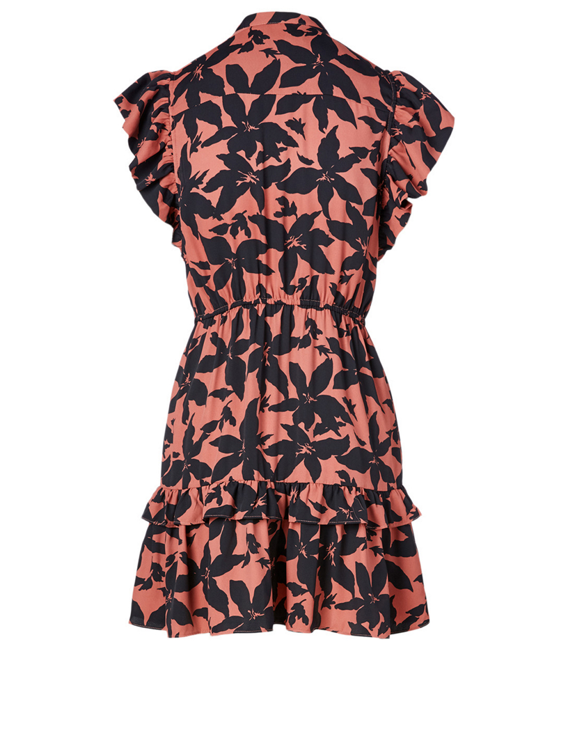 JOIE Krystina D Crepe Ruffle Mini Dress In Floral Print | Holt Renfrew ...