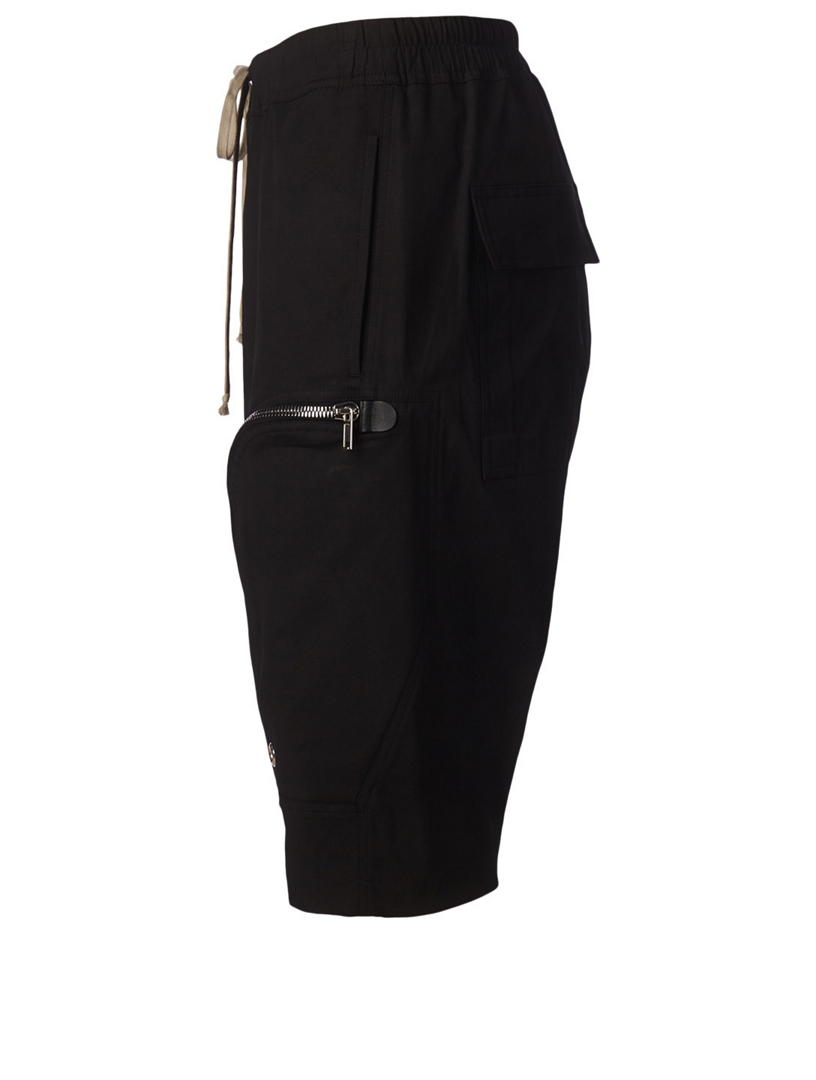 RICK OWENS BAUHAUS POD SHORT BLACK 48