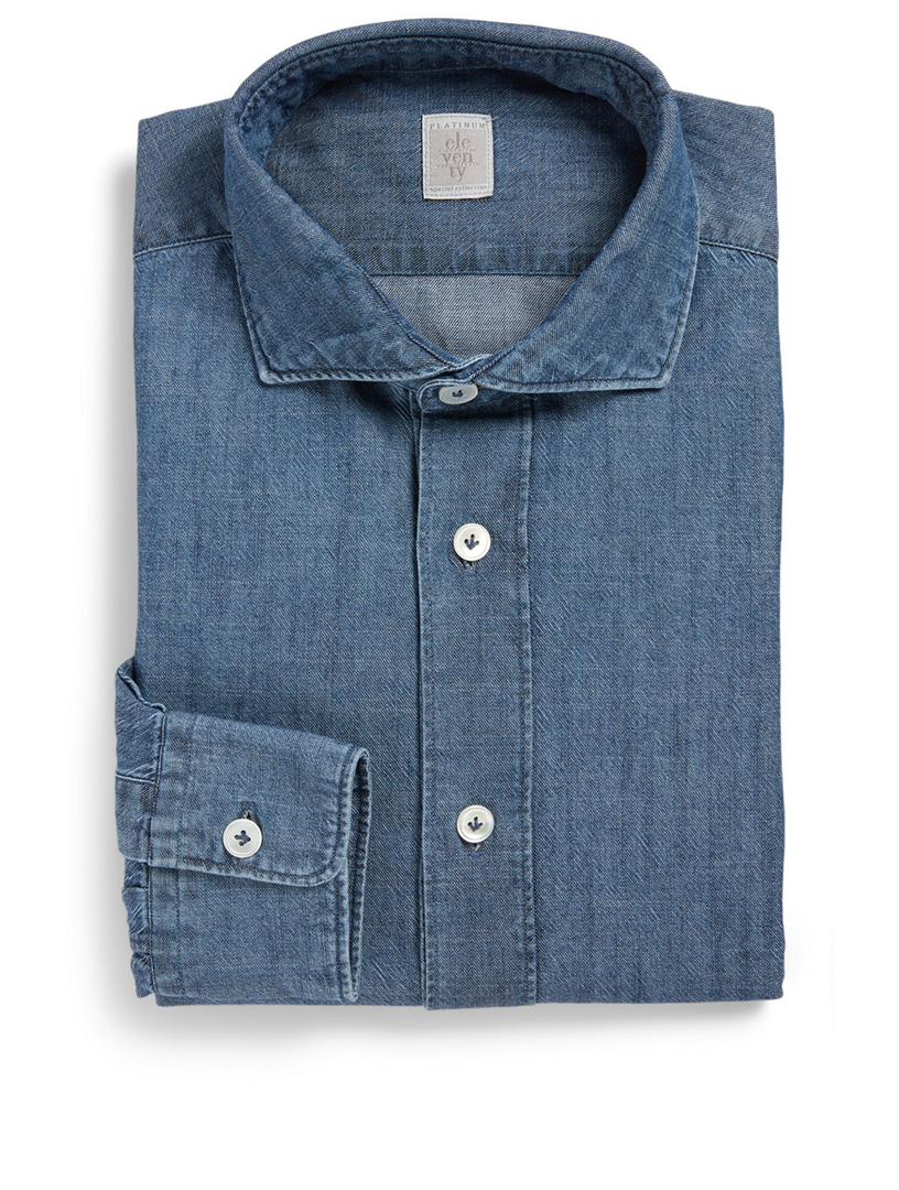 eleventy denim shirt