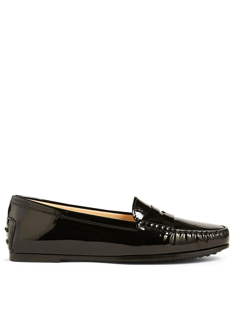 TOD'S City Gommini Leather Driving Shoes Women's Black