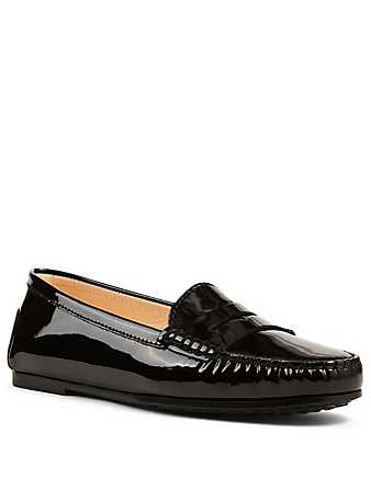 TOD'S City Gommini Leather Driving Shoes Women's Black